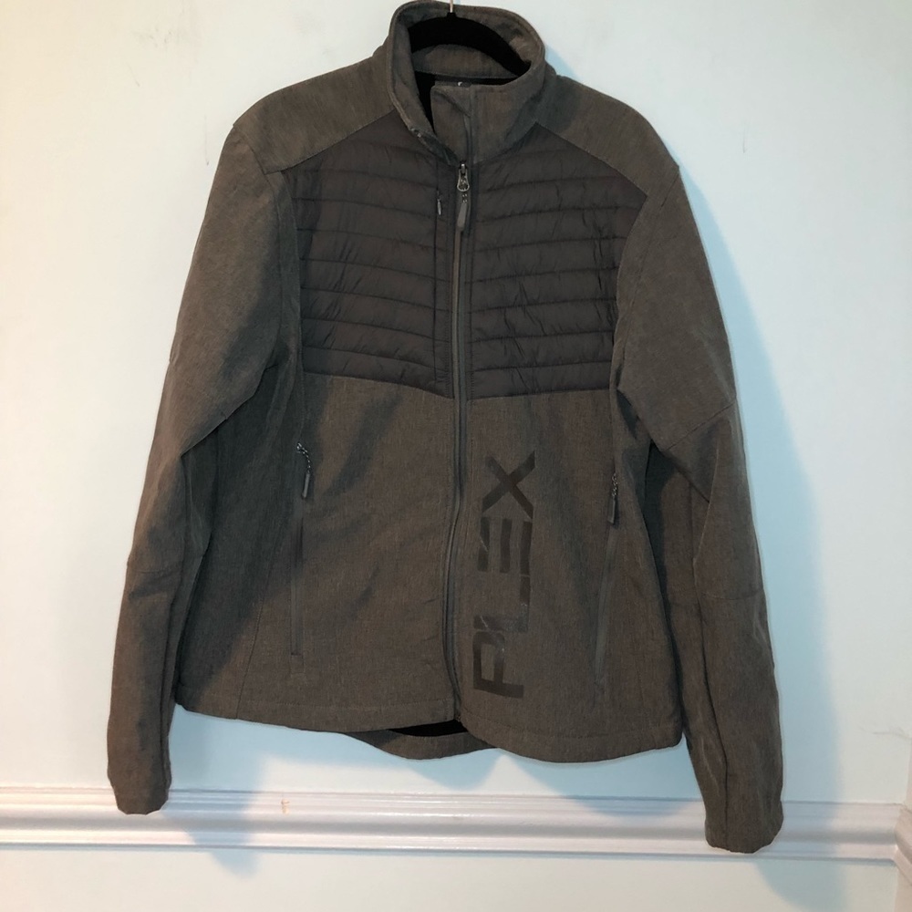 Fossa Plex Gray Light Zip-Up Jacket Size Large